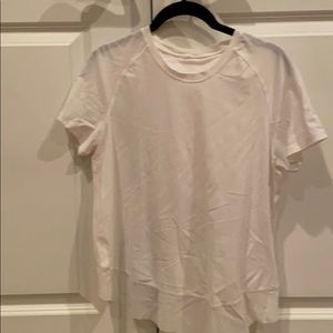 Lululemon top with sheer trim, open back -new